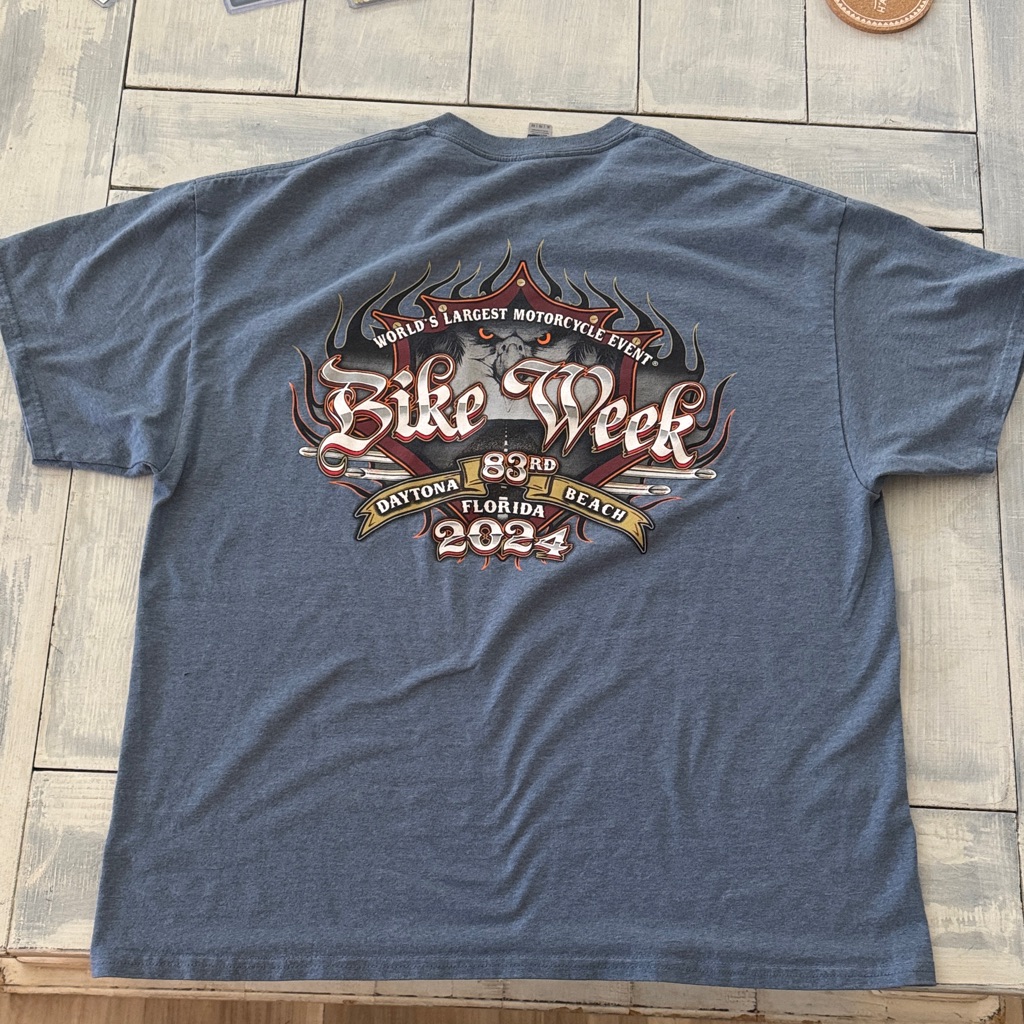 83rd Bike Week Daytona Beach 2024 T Shirt Xl Doublesided Graphic Logo Gildan 83rd Bike Week Daytona Beach 2024 T Shirt Xl Doublesided Graphic Logo Gildan